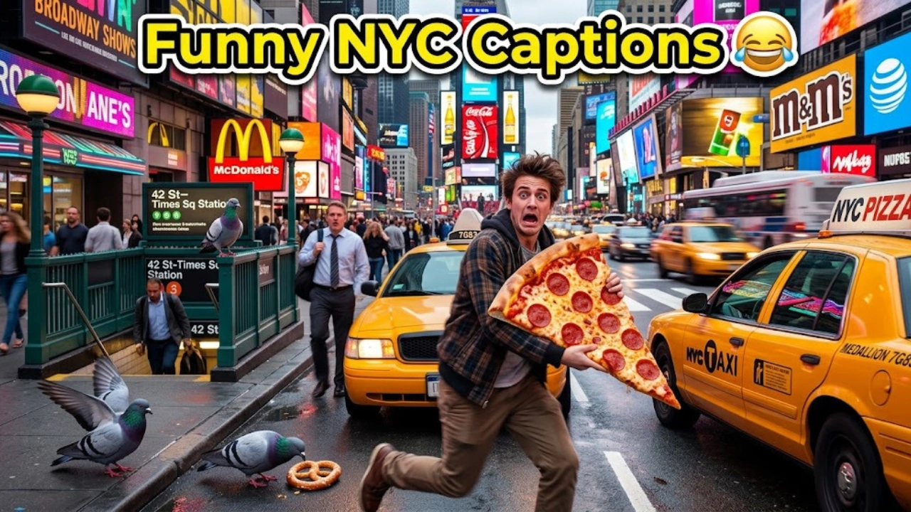 Funny & Witty NYC Captions and Sayings
