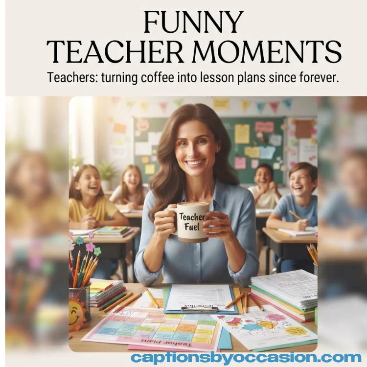 Funny Teacher Appreciation Captions for Instagram