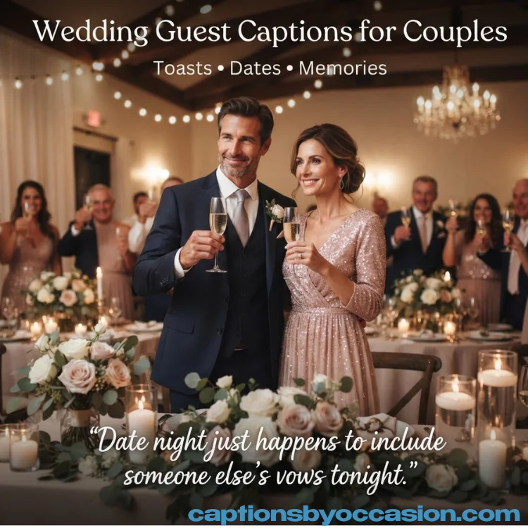 Wedding Guest Captions for Couples