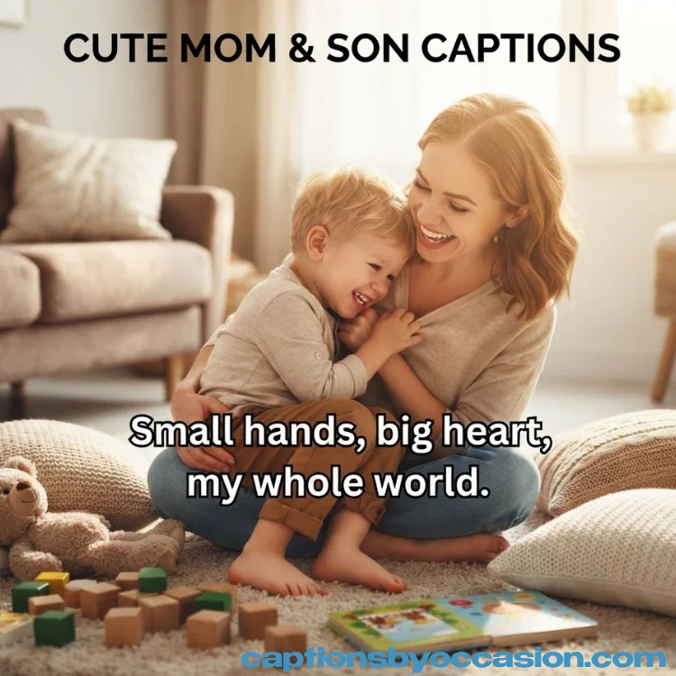 Cute Mom & Son Captions for Instagram