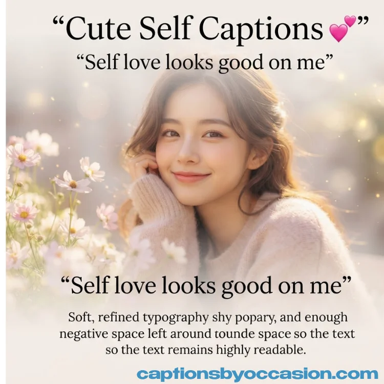 Cute Self Captions for Instagram