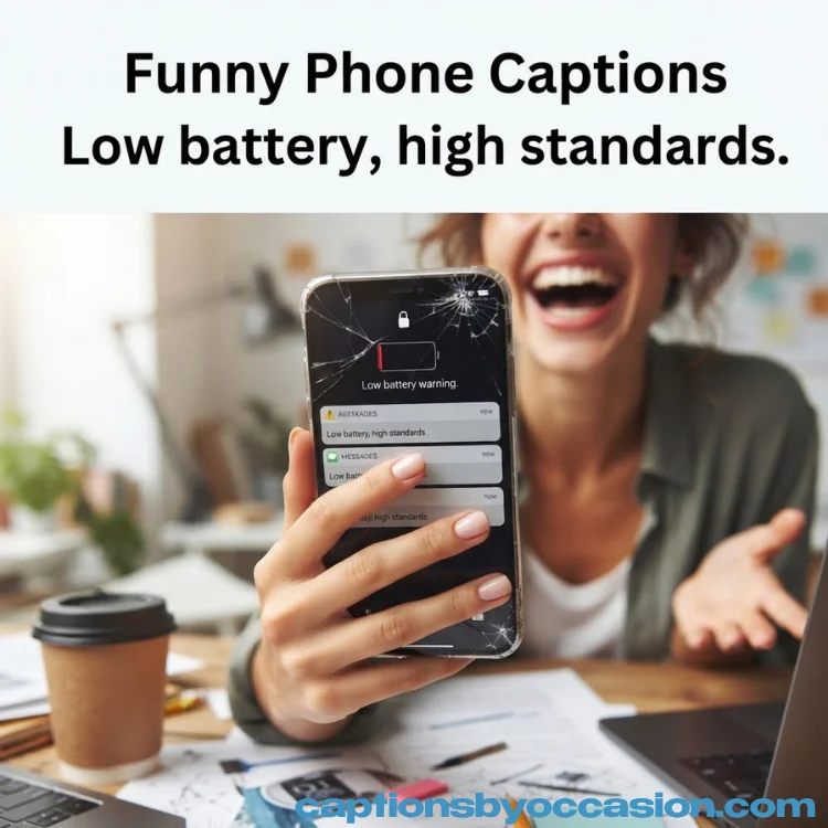 Funny Phone Captions for Instagram