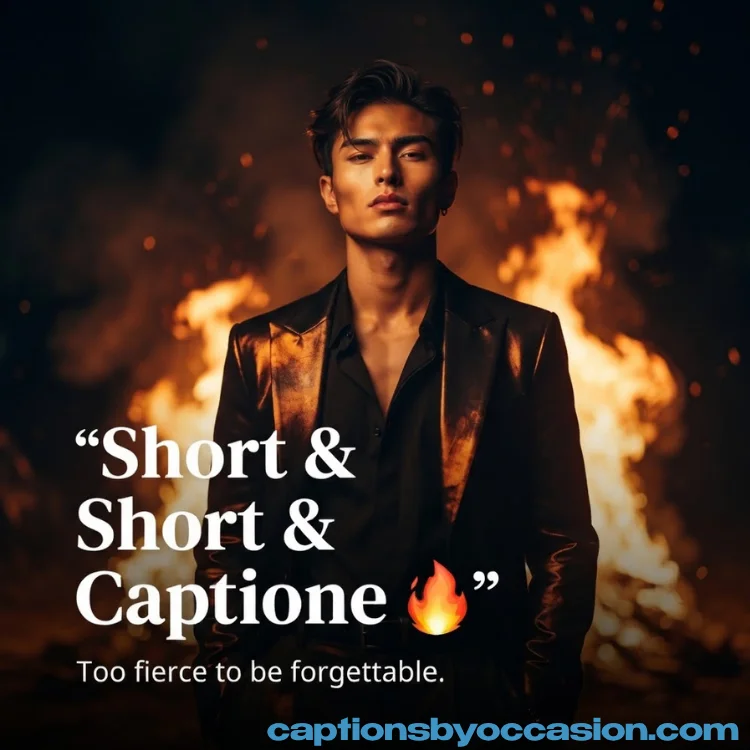 Short and Savage Fire Instagram Captions