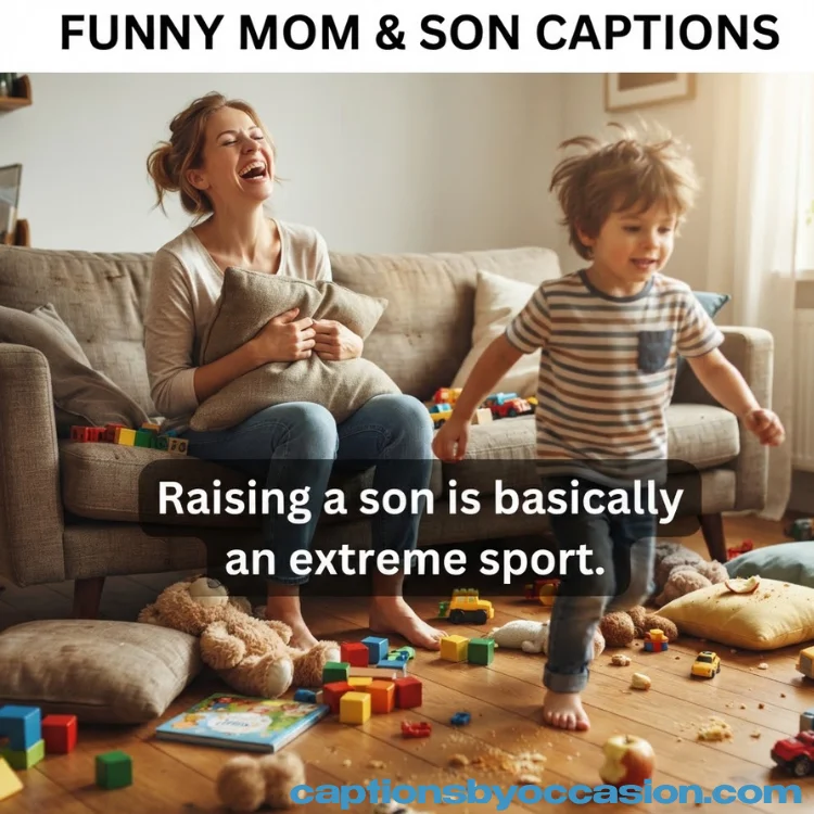 Funny Mom & Son Captions for Instagram