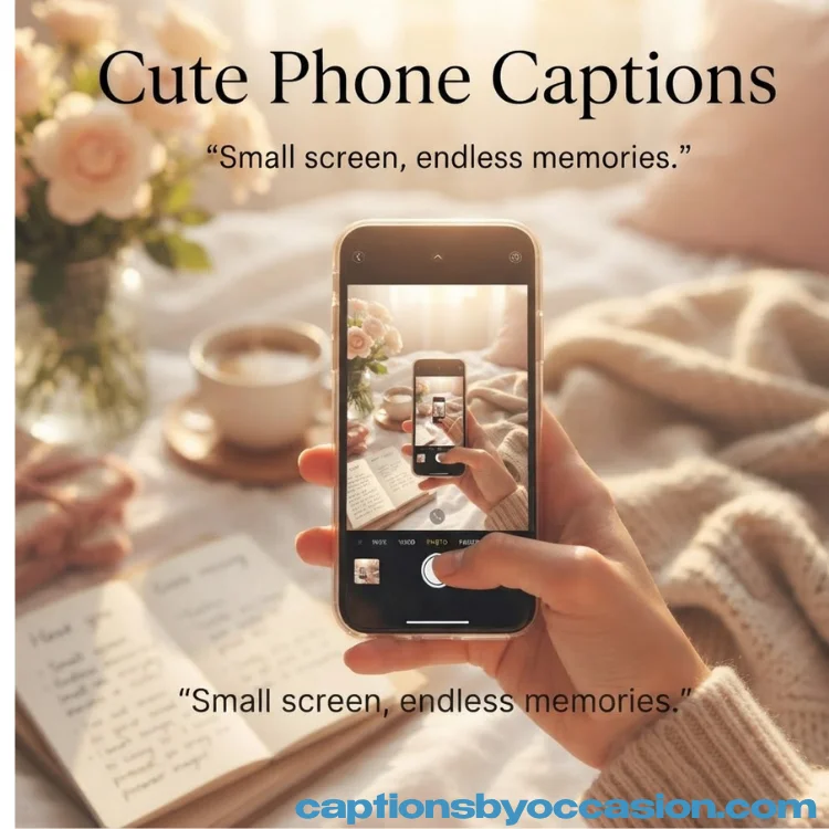 Cute Phone Captions for Instagram