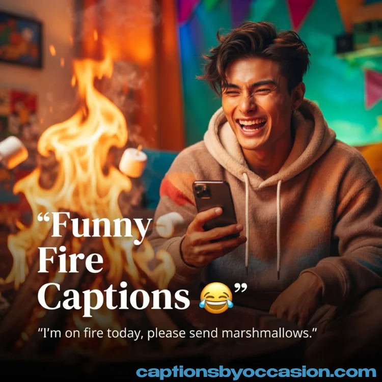 Funny and Pun-Filled Fire Instagram Captions