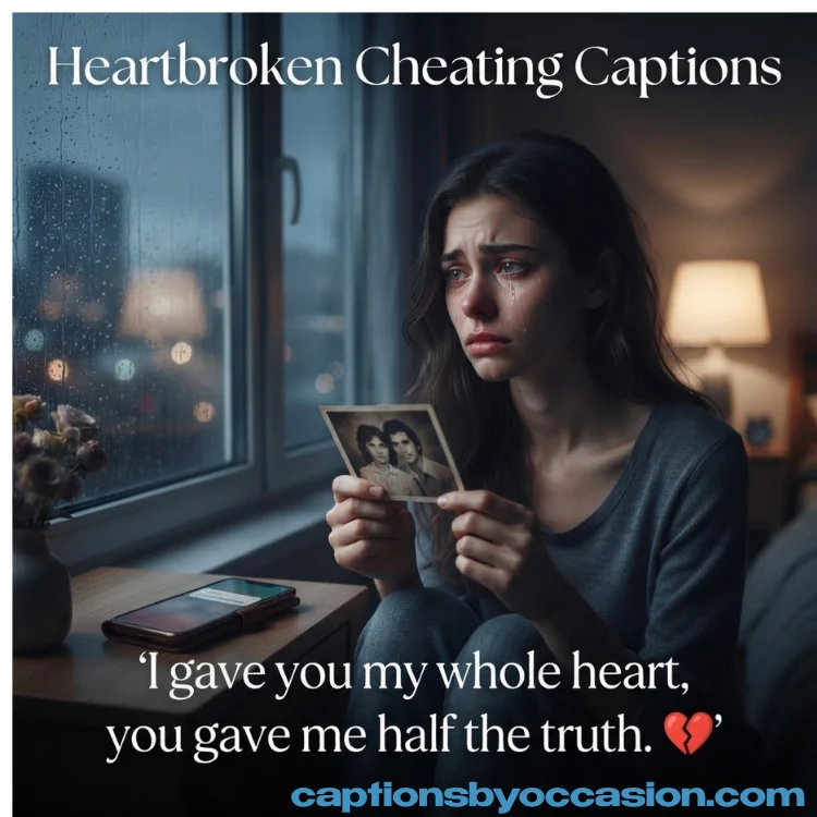 Heartbroken Cheating Captions