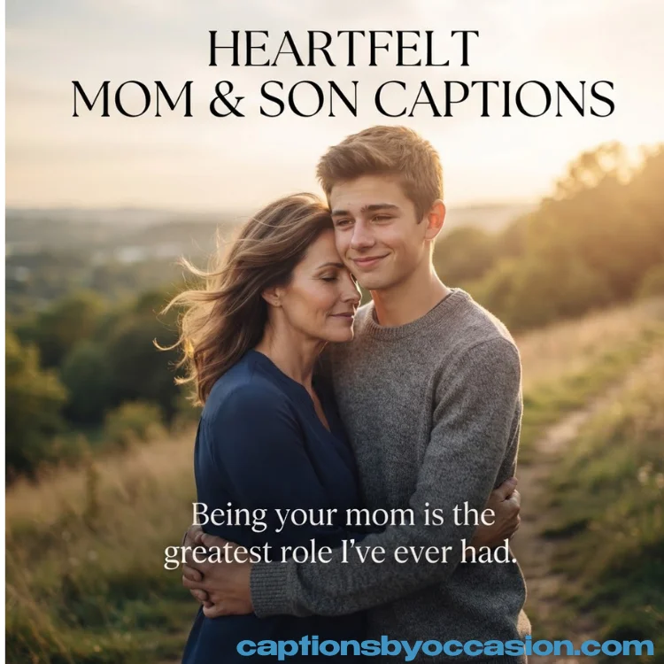 Heartfelt & Sweet Mom & Son Captions for Instagram