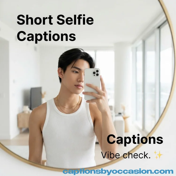 Short Selfie Captions for Instagram