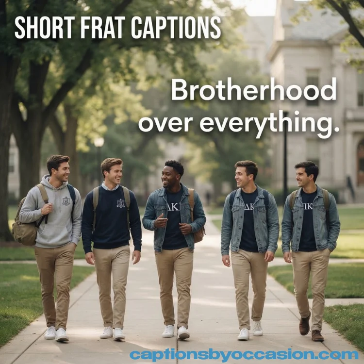 Short Frat Captions for Instagram