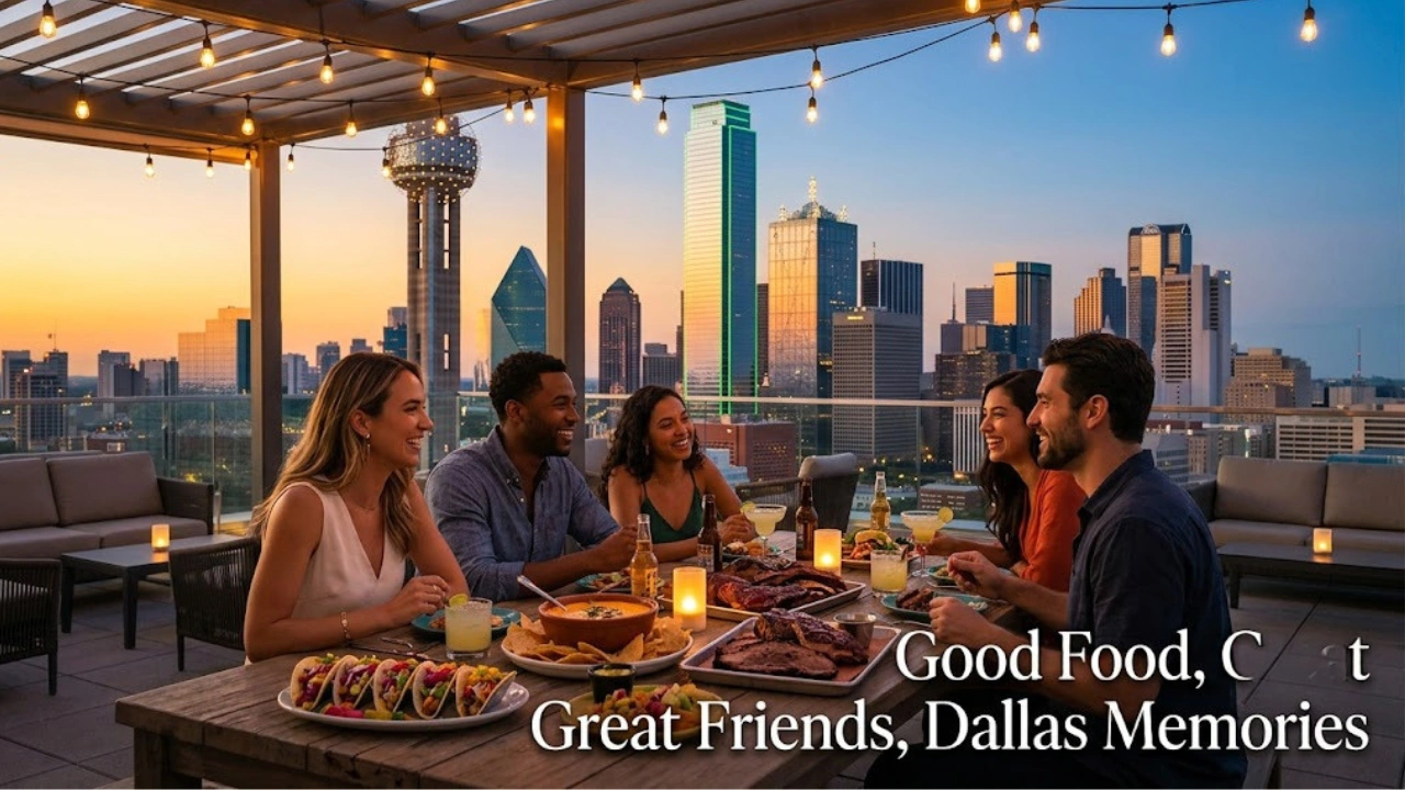 Dallas Captions for Instagram with Friends, Couples and Food