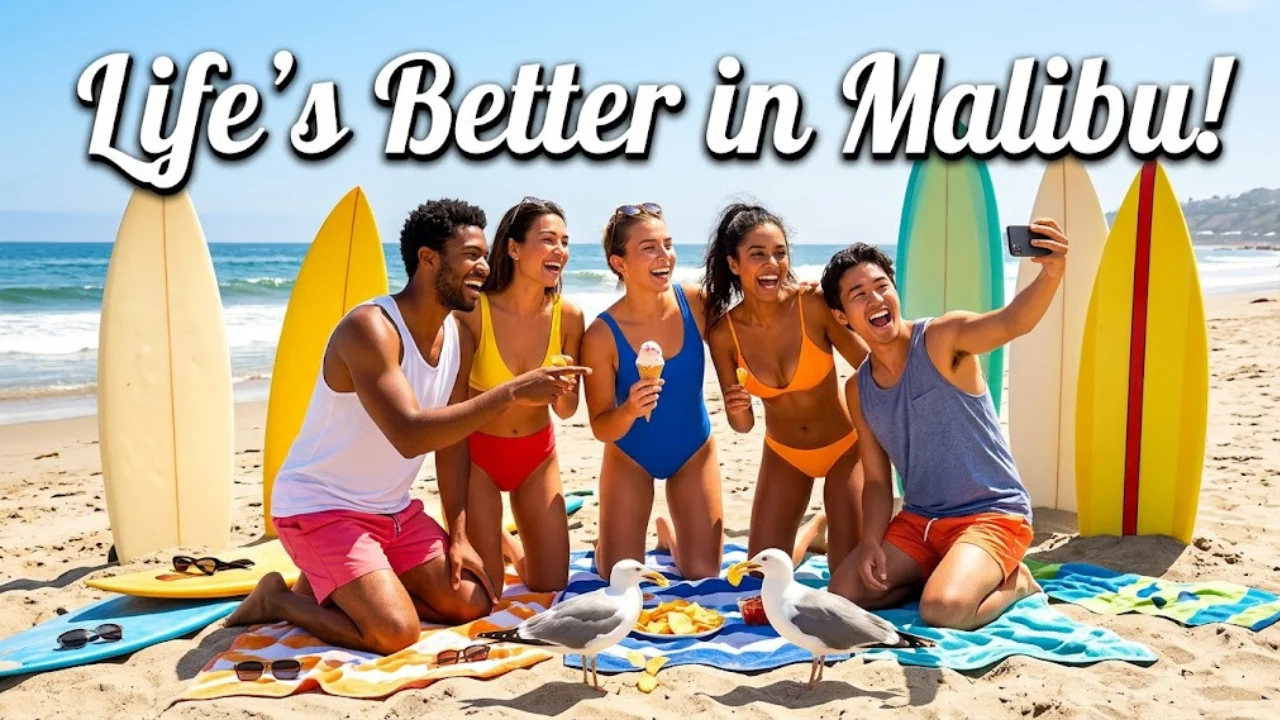 Funny Malibu Captions and Puns