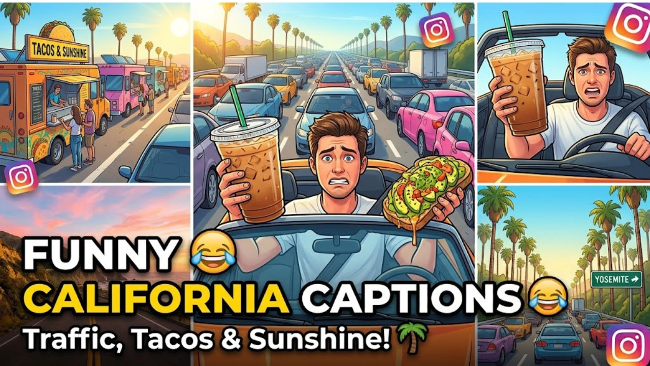 Funny California Captions for Instagram