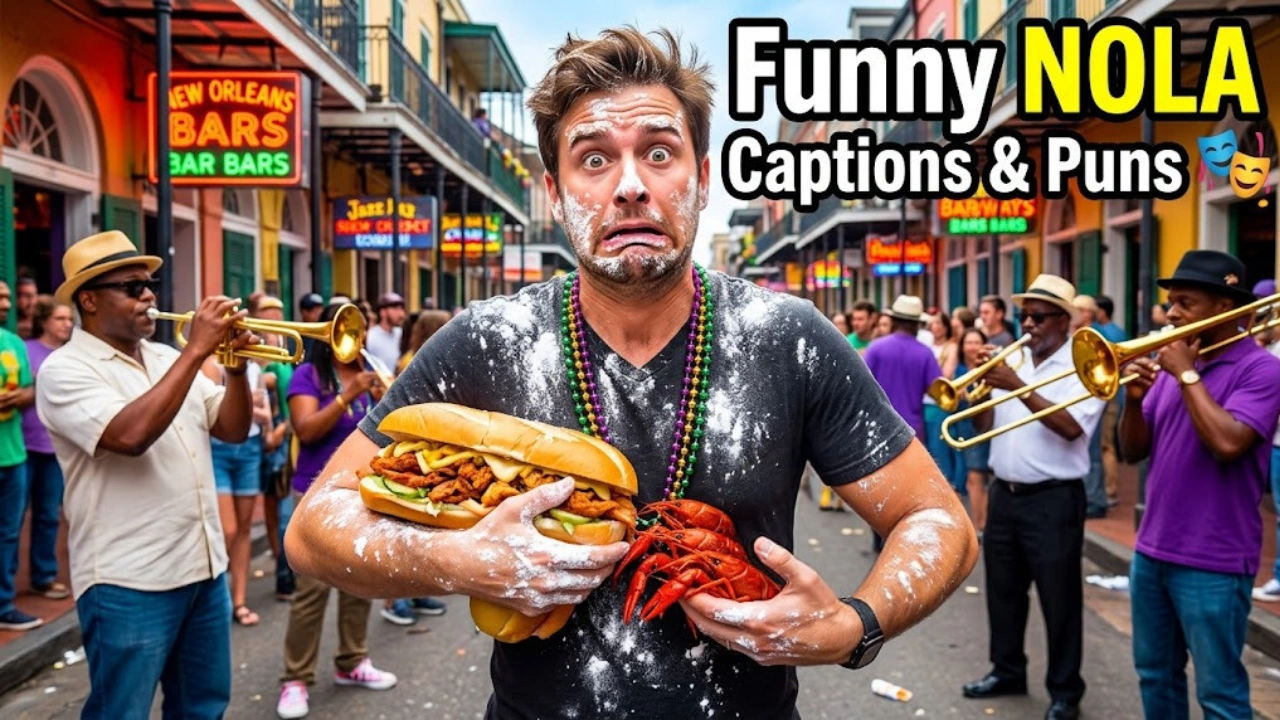 Funny New Orleans Captions and Puns for Instagram