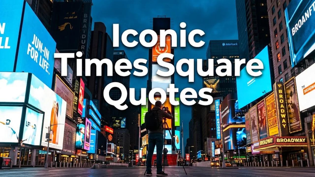 Iconic & Bright Lights Times Square Captions for Instagram