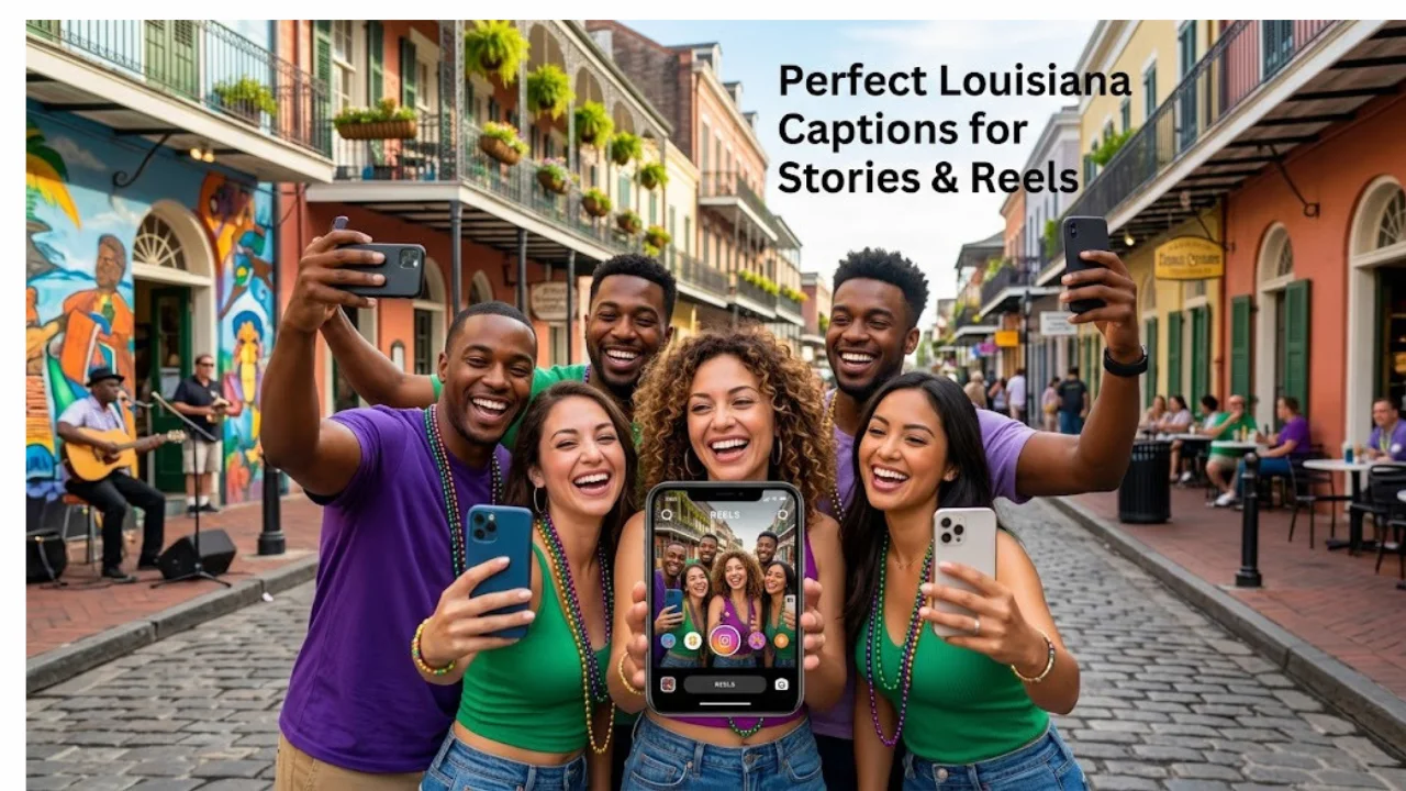 Louisiana Captions for Instagram Stories, Reels & Group Photos