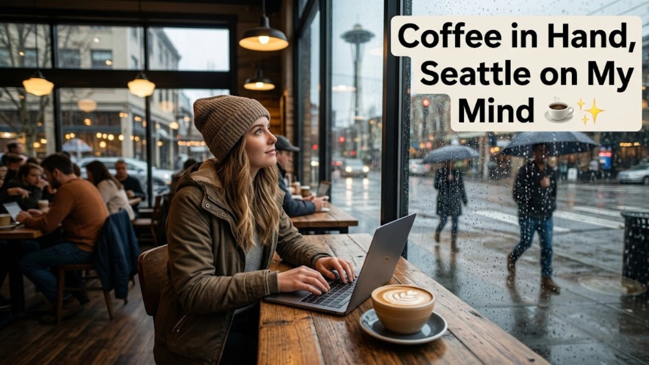 Seattle Coffee, Rain & Local Life Captions for Instagram