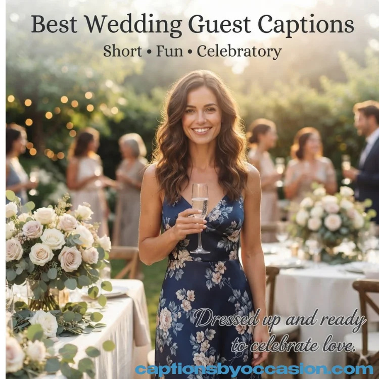 Best Wedding Guest Captions