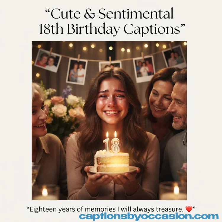 Cute & Sentimental 18th Birthday Captions for Instagram