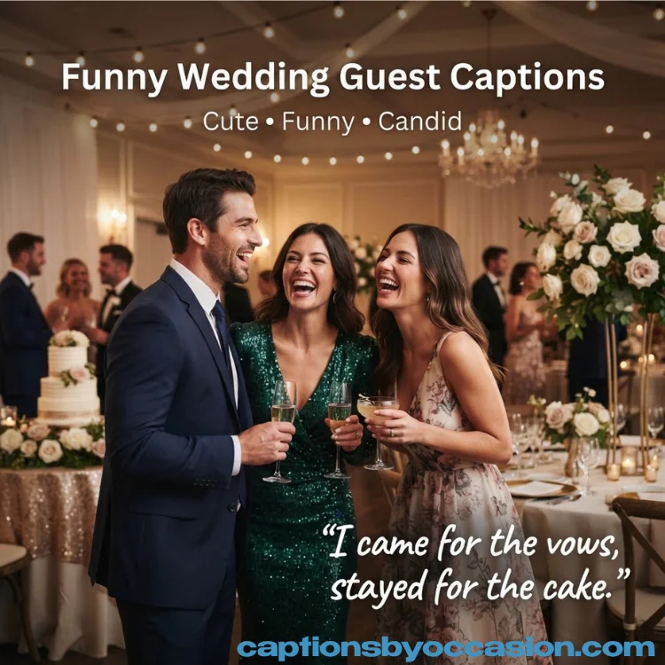 Funny Wedding Guest Captions