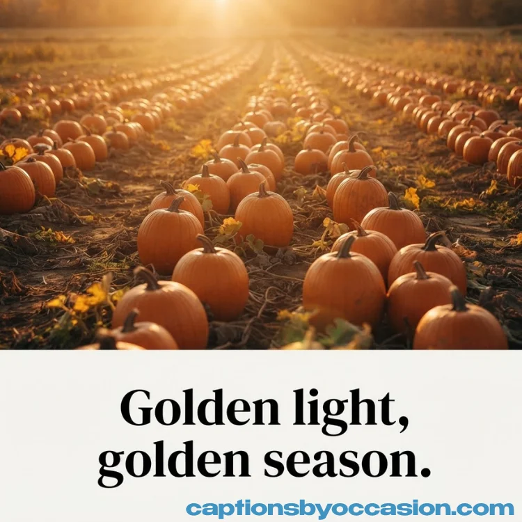 Romantic Pumpkin Patch Captions
