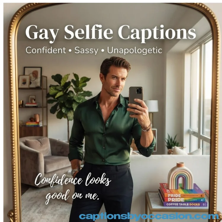 Gay Selfie Captions