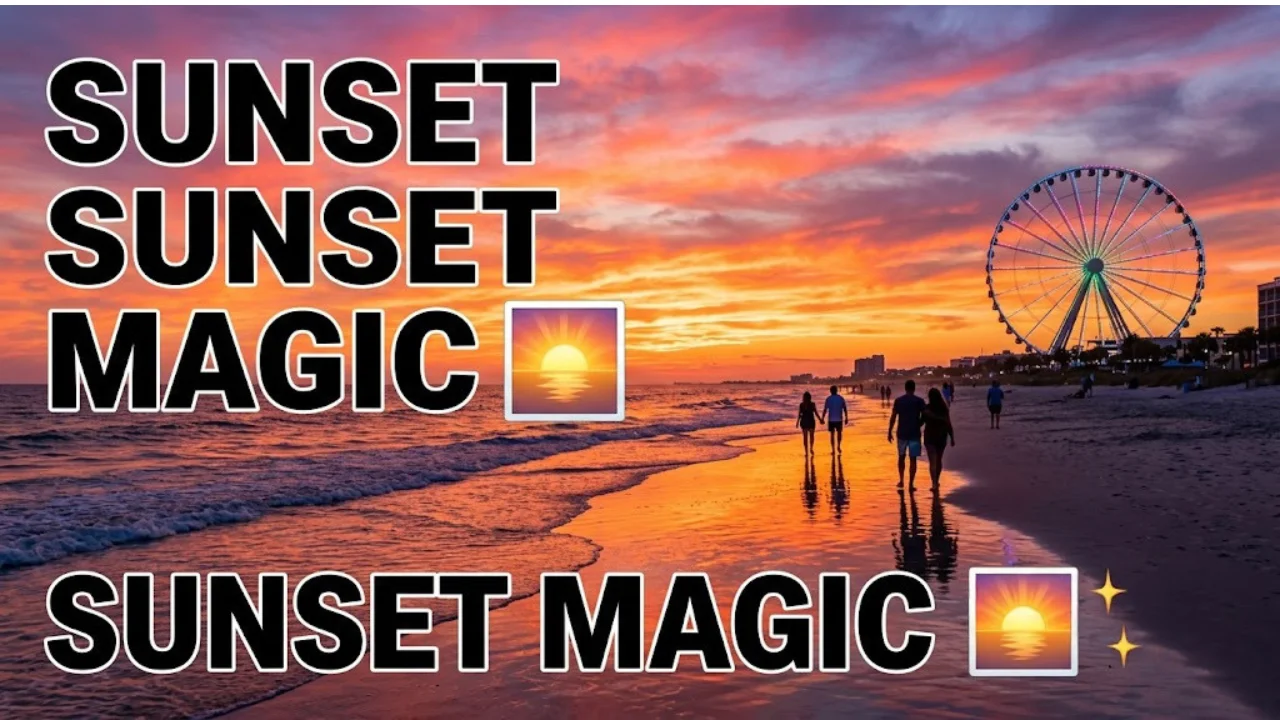 Beach & Sunset Myrtle Beach Captions for Instagram