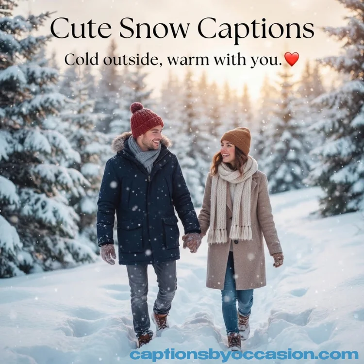 Cute Snow Captions for Instagram