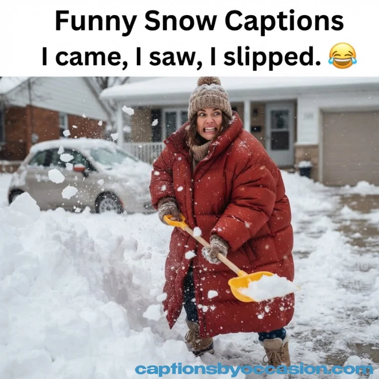 Funny Snow Captions for Instagram