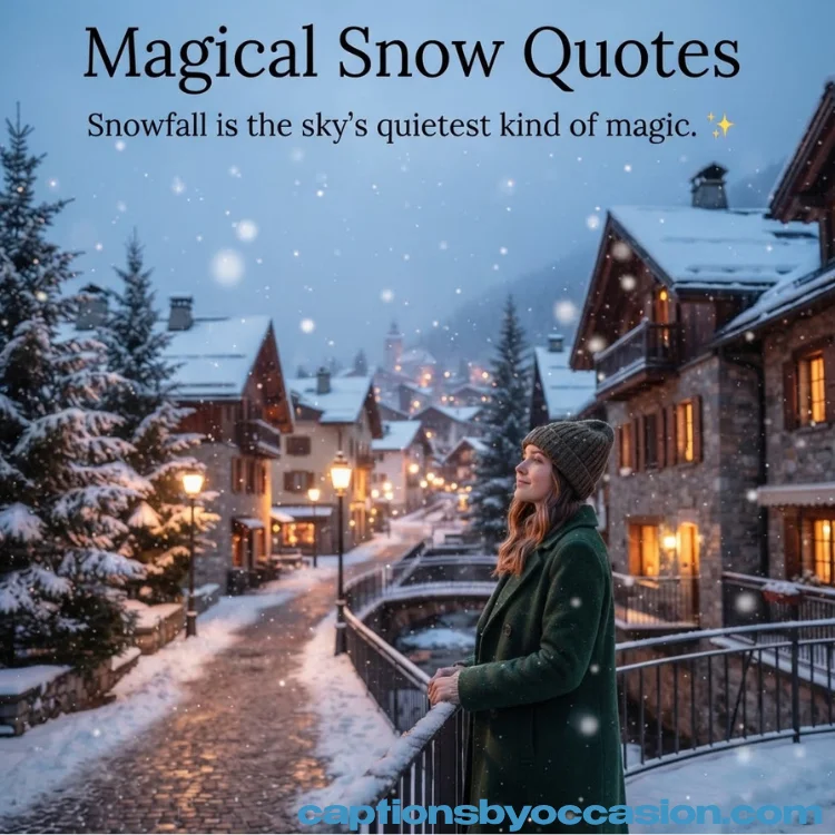 Aesthetic Snow Captions for Instagram