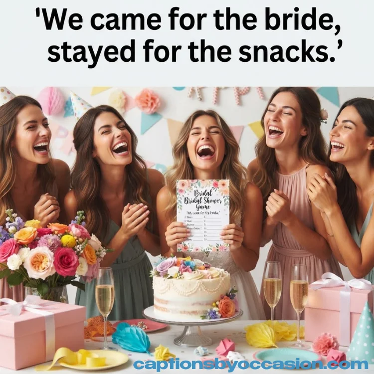 Funny Bridal Shower Captions
