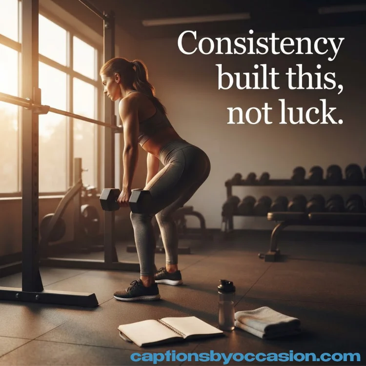 Motivational Gym Captions