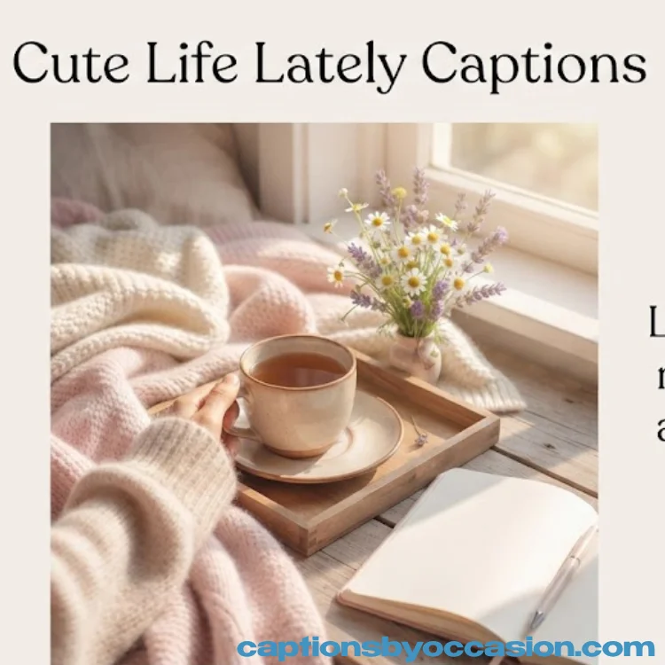 Cute Life Lately Captions for Instagram
