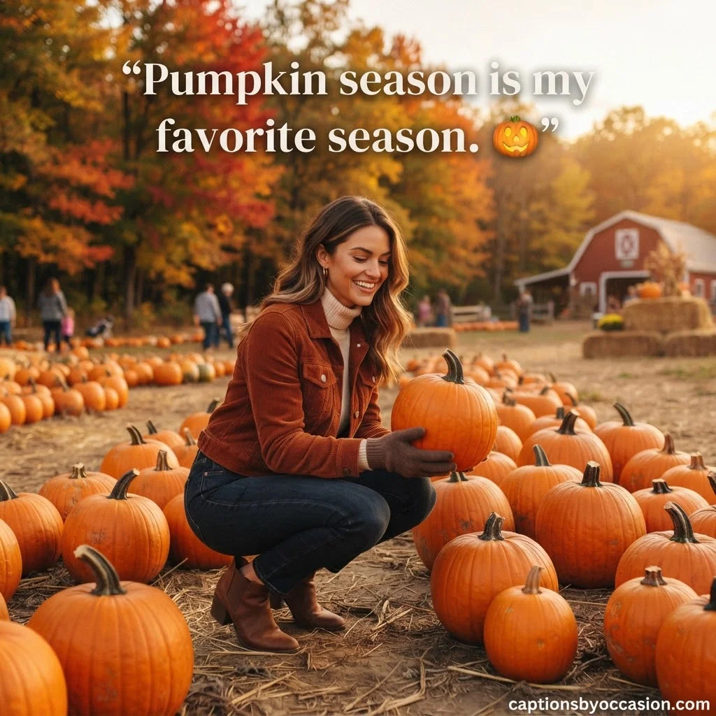 Fall Vibes and Pumpkin Captions