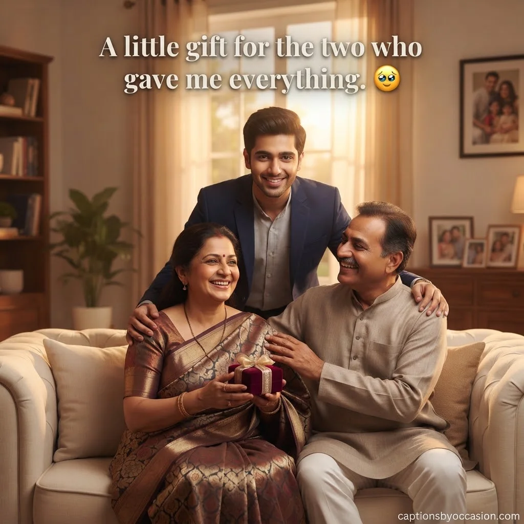Emotional First Salary Captions for Parents