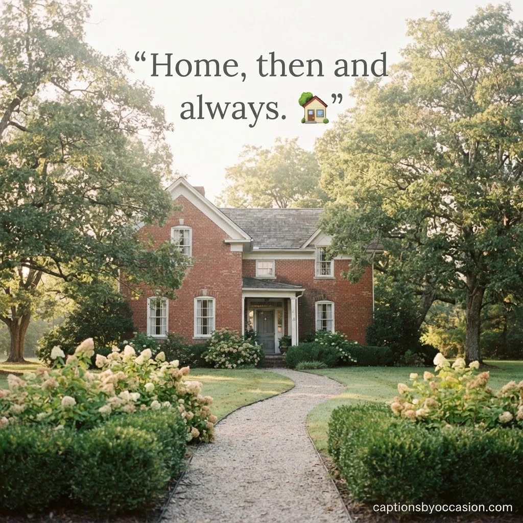 Emotional Captions About Your Childhood Home
