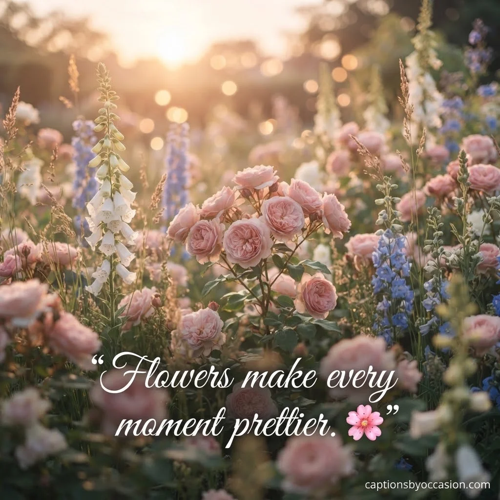Aesthetic Flower Captions