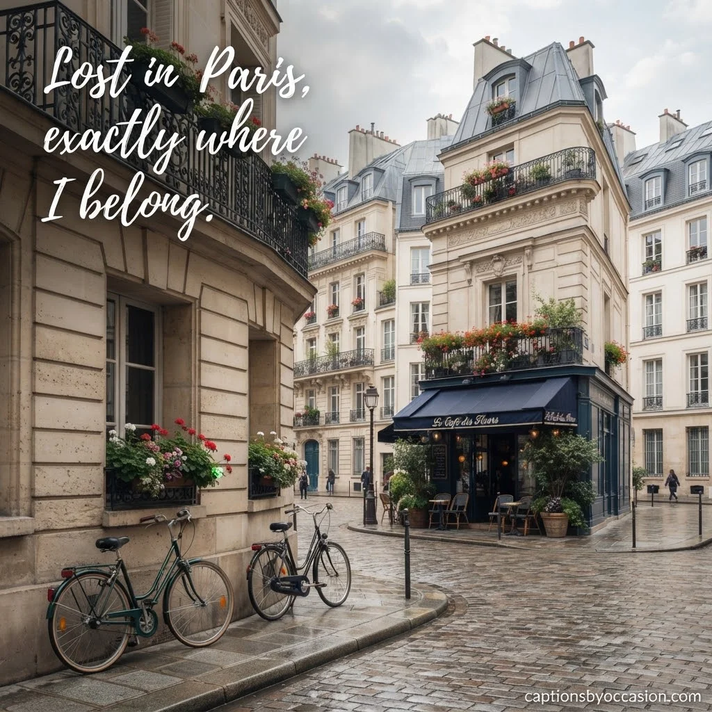 Romantic Paris Captions for Instagram