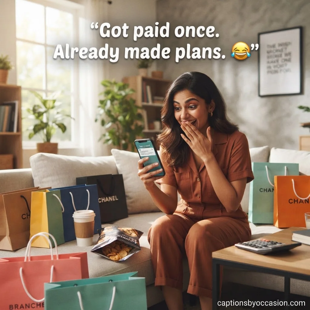 Funny First Paycheck Captions