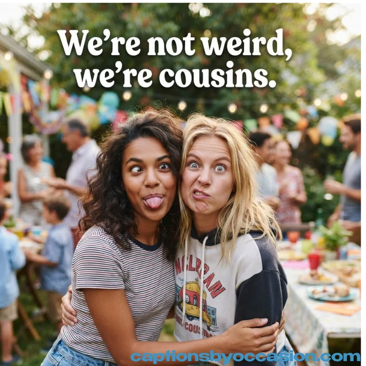 Funny Cousin Captions for Instagram