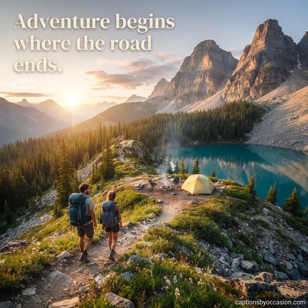 Nature, Adventure & Outdoor Camping Captions