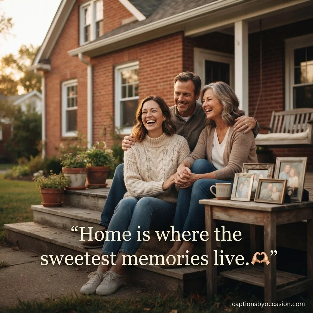 Short Childhood Home Captions