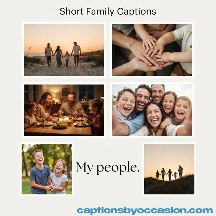 One-Word & Short Family Captions for Instagram