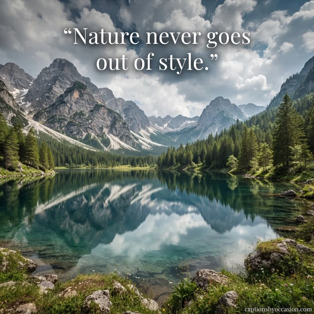 Cute, Aesthetic & Peaceful Lake Captions