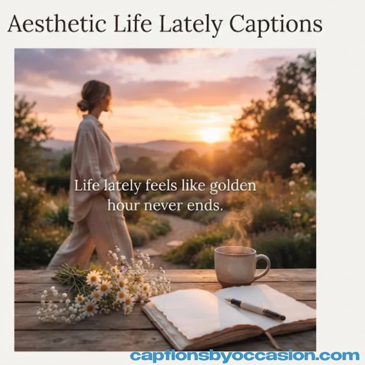 Aesthetic Life Lately Captions for Instagram