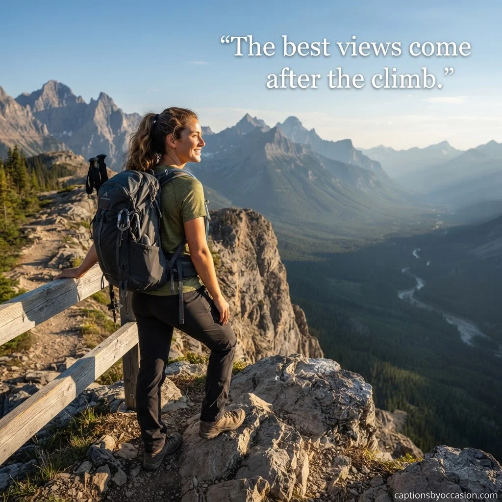 Mountain and Hiking Captions