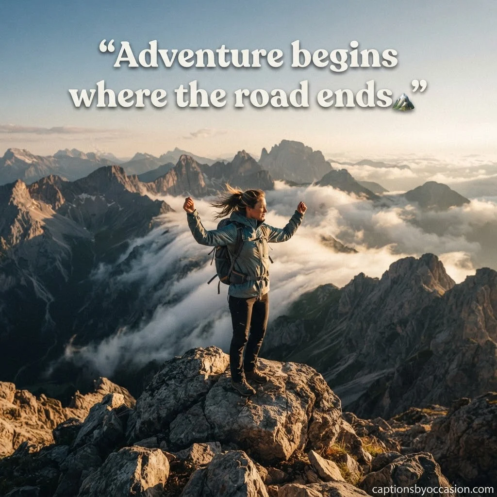 Adventurous Mountain Captions