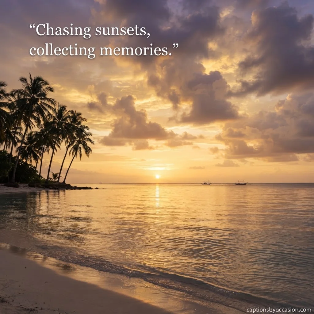 Sunset and Sky Nature Captions