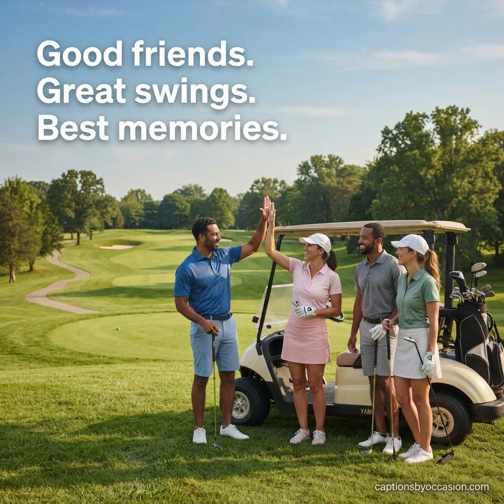 Golf Life, Friends & Golf Course Captions