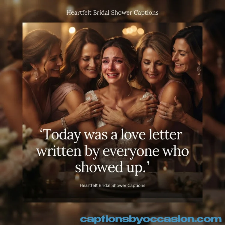 Short Bridal Shower Captions for Instagram